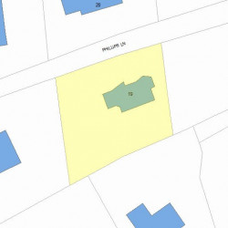 19 Phillips Ln, Newton, MA 02460 plot plan
