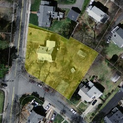 712 Chestnut St, Newton, MA 02465 aerial view