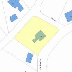 51 Hawthorne Ave, Newton, MA 02466 plot plan