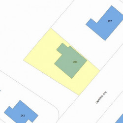 233 Linwood Ave, Newton, MA 02460 plot plan