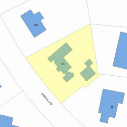 138 Dane Hill Rd, Newton, MA 02461 plot plan