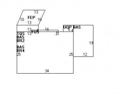 461 Wolcott St, Newton, MA 02466 floor plan