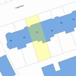 62 Webster St, Newton, MA 02465 plot plan