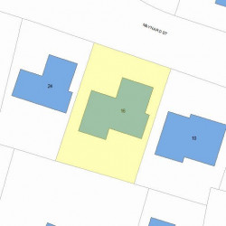 16 Maynard St, Newton, MA 02465 plot plan