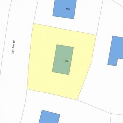 164 Carlton Rd, Newton, MA 02468 plot plan