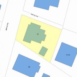 26 Maple Ave, Newton, MA 02458 plot plan