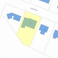 11 Chatham Rd, Newton, MA 02461 plot plan