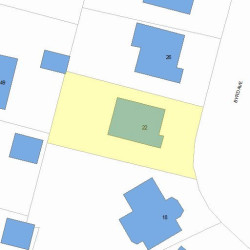 22 Byrd Ave, Newton, MA 02465 plot plan