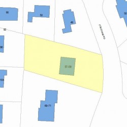 57 Fordham Rd, Newton, MA 02465 plot plan