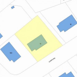 10 Chapin Rd, Newton, MA 02459 plot plan