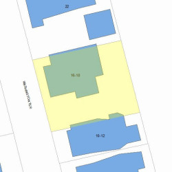 16 Washington Ter, Newton, MA 02460 plot plan