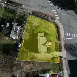 77 Park St, Newton, MA 02458 aerial view