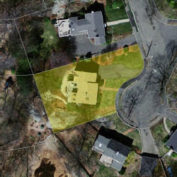 55 White Pine Rd, Newton, MA 02464 aerial view