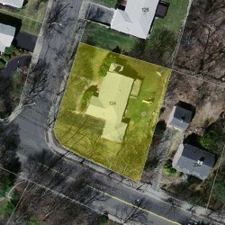 134 Wendell Rd, Newton, MA 02459 aerial view