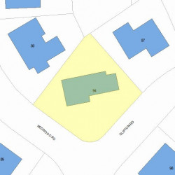 94 Redwood Rd, Newton, MA 02459 plot plan