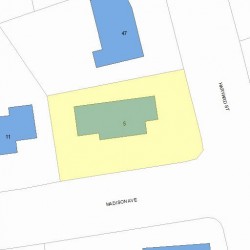 5 Madison Ave, Newton, MA 02460 plot plan