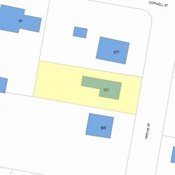 581 Grove St, Newton, MA 02462 plot plan