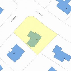 65 Hartman Rd, Newton, MA 02459 plot plan