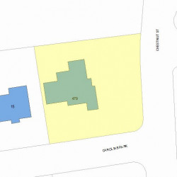 479 Chestnut St, Newton, MA 02468 plot plan