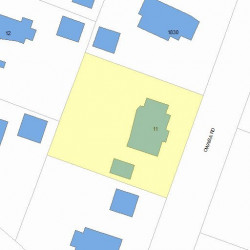 11 Owaisa Rd, Newton, MA 02468 plot plan
