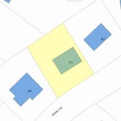 225 Dorset Rd, Newton, MA 02468 plot plan