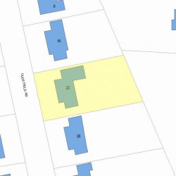 22 Olde Field Rd, Newton, MA 02459 plot plan