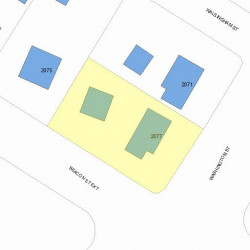 2077 Washington St, Newton, MA 02462 plot plan