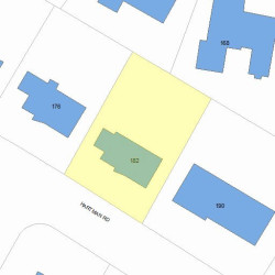 182 Hartman Rd, Newton, MA 02459 plot plan