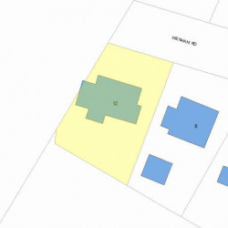 12 Wenham Rd, Newton, MA 02461 plot plan