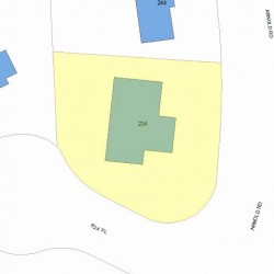 234 Arnold Rd, Newton, MA 02459 plot plan