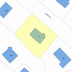 15 Juniper Ln, Newton, MA 02459 plot plan