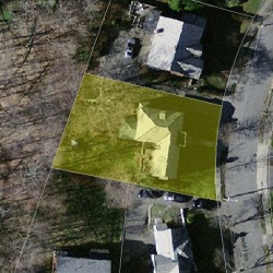 23 Sunset Rd, Newton, MA 02458 aerial view