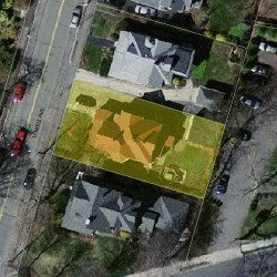 122 Lowell Ave, Newton, MA 02460 aerial view
