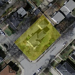 5 Jenison St, Newton, MA 02460 aerial view