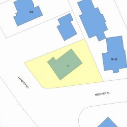 4 Beecher Pl, Newton, MA 02459 plot plan