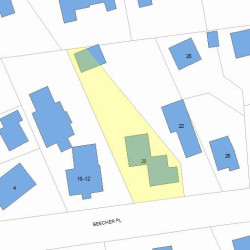 20 Beecher Pl, Newton, MA 02459 plot plan