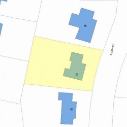 55 Judith Rd, Newton, MA 02459 plot plan