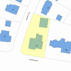 361 Commonwealth Ave, Newton, MA 02459 plot plan