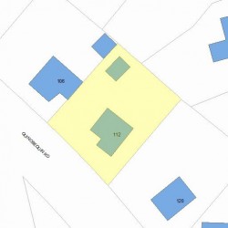 112 Quinobequin Rd, Newton, MA 02462 plot plan