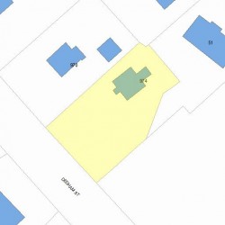 974 Dedham St, Newton, MA 02459 plot plan