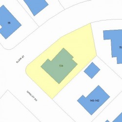 134 Langley Rd, Newton, MA 02459 plot plan