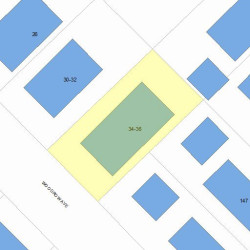 34 Woodrow Ave, Newton, MA 02460 plot plan