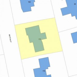 170 Morton St, Newton, MA 02459 plot plan