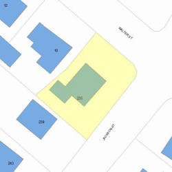235 Jackson St, Newton, MA 02459 plot plan
