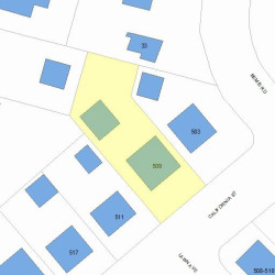 509 California St, Newton, MA 02460 plot plan