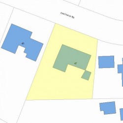 47 Chatham Rd, Newton, MA 02461 plot plan