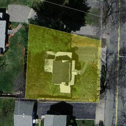 57 Cherry St, Newton, MA 02465 aerial view