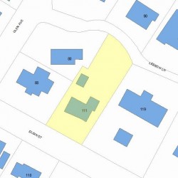 111 Elgin St, Newton, MA 02459 plot plan