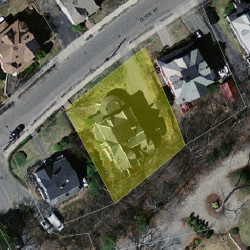 46 Clyde St, Newton, MA 02460 aerial view