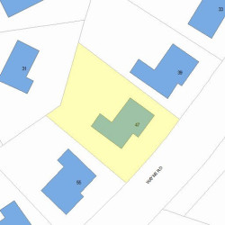 47 Wayne Rd, Newton, MA 02459 plot plan